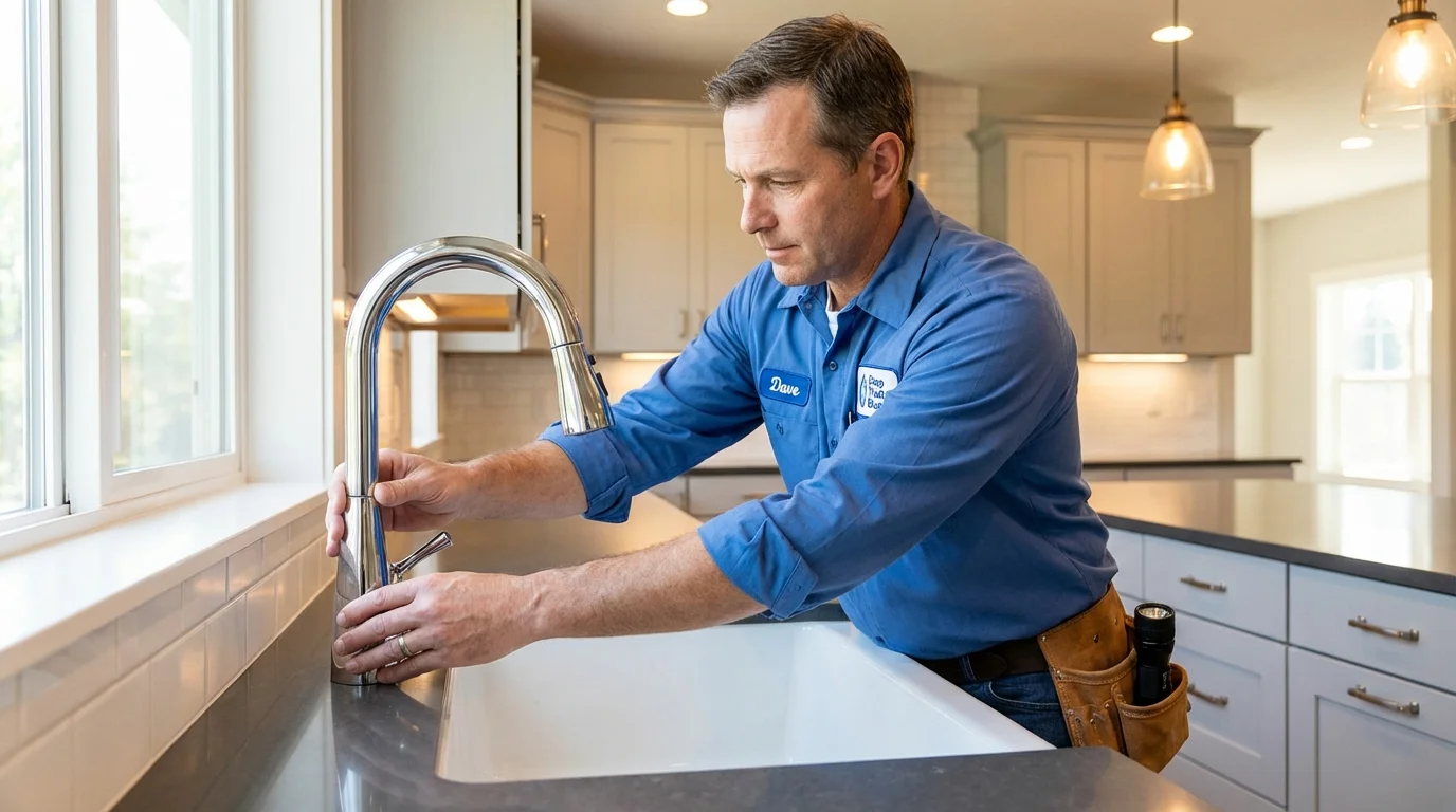 Kitchen faucet installation by Johns Plumbing LLC in Sherrills Ford